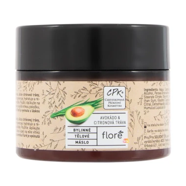 Floré  bylinné tělové máslo avokádo & citronová tráva 150 ml