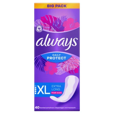 Always Daily Protect Extra Long Intimky se svěží vůní 40 ks