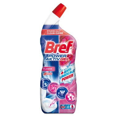 Bref Power Aktiv Gel WC čistič Flower 700 ml
