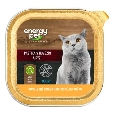 Energy Pet Paštika s hovězím a rýží 100 g
