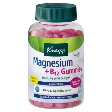 Kneipp Magnesium + B12 malinová příchuť 60 ks