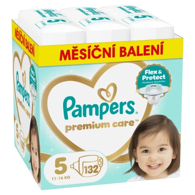 Pampers Premium Care, vel. 5, 132 ks