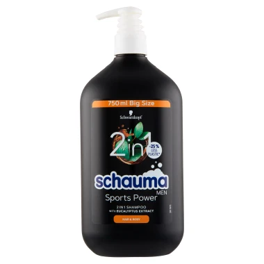 Schauma Men Sports Power 2v1 šampon 750ml