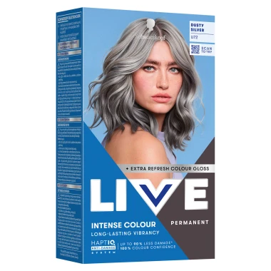 Schwarzkopf Live Intense Colour Permanent barva na vlasy U72 šedivá stříbrná