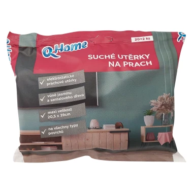 Q-Home utěrky na prach 20+2ks