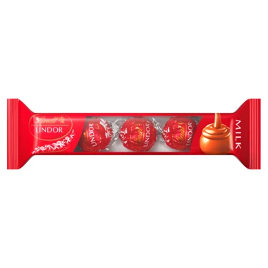 Lindt Lindor bonbóny z mléčné čokolády s jemnou náplní 3 ks 37 g