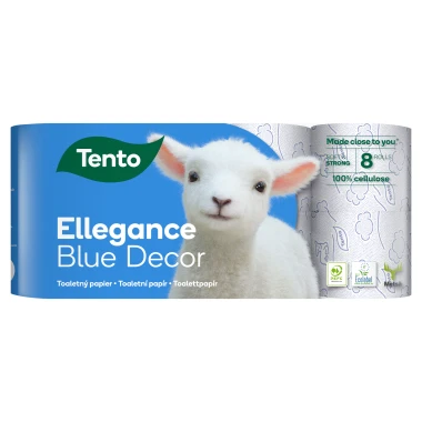 Tento Ellegance Blue Decor Toaletní papír 3vrstvý 8 rolí