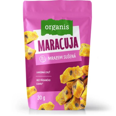 Organis Mrazem sušená maracuja kostky 30 g