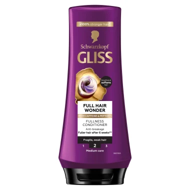 Schwarzkopf Gliss Full Hair Wonder Kondicionér s kofeinem pro slabé vlasy 200 ml