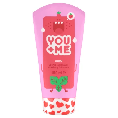YOU+ME Juicy Vegan lubrikant s osvěžujícím jahodovým aroma 150ml