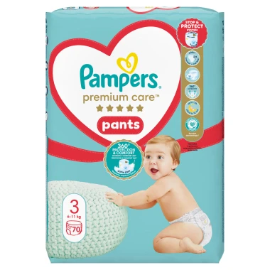 Pampers Pants Premium Care, vel. 3, 70 ks