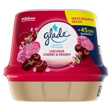 Glade Luscious Cherry & Peony Vonný gel do koupelny 180 g