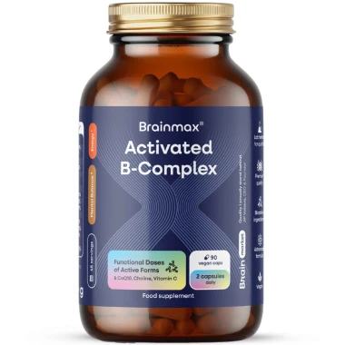 BrainMax Activated B-Complex 90 kapslí