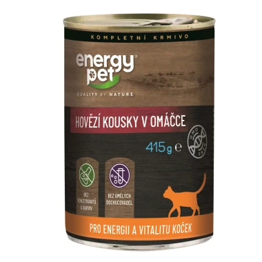 Energy Pet Hovězí kousky v omáčce 415 g
