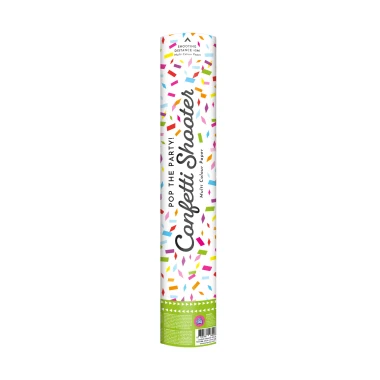 PD Konfety vystřelovací mix barevné papírové + vystřelovač 40 cm