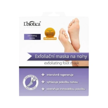 L'Biotica maska na nohy Exfoliační 1 pár