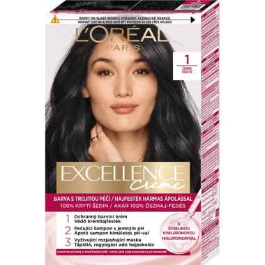 L'Oréal Paris Excellence Créme permanentní barva na vlasy 1.0 černá