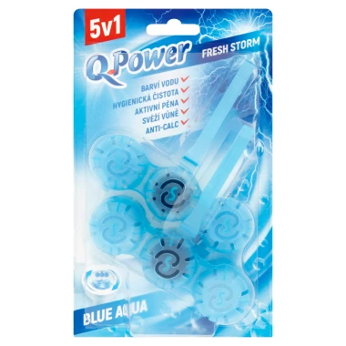 Q-Power Tuhý WC závěs Blue Aqua Fresh Storm 2 ks