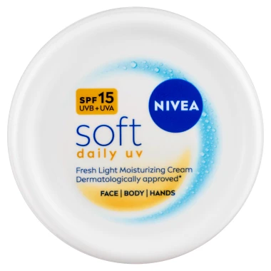 Nivea Soft svěží hydratační krém s UV ochranou OF15 100 ml