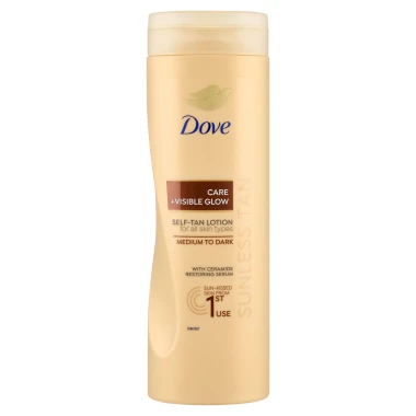 Dove Care & Glow samoopalovací mléko medium to dark 400 ml