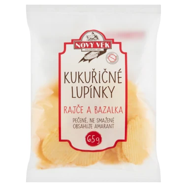 Nový Věk Kukuřičné lupínky rajče a bazalka 65g