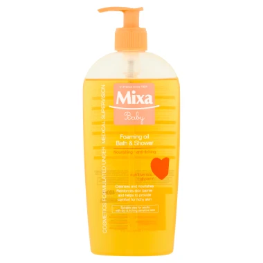 MIXA Baby pěnivý olej pro děti do sprchy i do koupele 400ml
