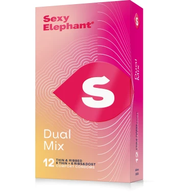 Sexy Elephant Kondomy DualMix 12 ks