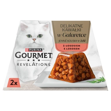Gourmet Revelations pro kočky losos v želé 2 x 57g 