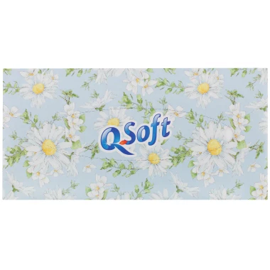 Q-Soft papírové kapesníky 3vrstvé 80 ks