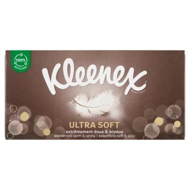 Kleenex Ultra Soft Papírové kapesníky 3vrstvé 64 ks