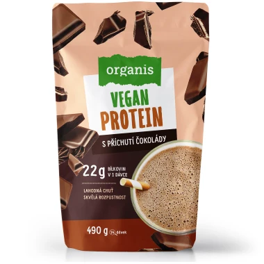 Organis VEGAN protein čokoláda 490 g