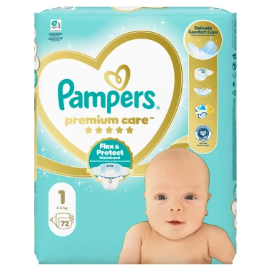 Pampers Premium Care, vel. 1, 72 ks