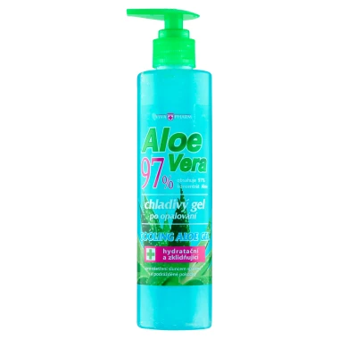 VivaPharm Chladivý gel po opalování aloe vera 97% 250 ml