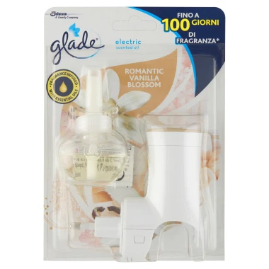Glade Elecrtic Scented Oil Elektrický tekutý osvěžovač vzduchu Romantic Vanilla Blossom 20 ml