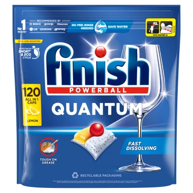 Finish Quantum kapsle do myčky nádobí - Lemon 120 ks