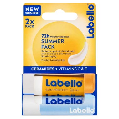 Labello Sun Protect OF 50 + Hydro Care OF 15 Pečující balzám na rty 2 x 4,8 g