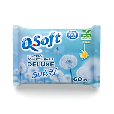 Q-Soft Vlhčený toaletní papír super jemný 60 ks