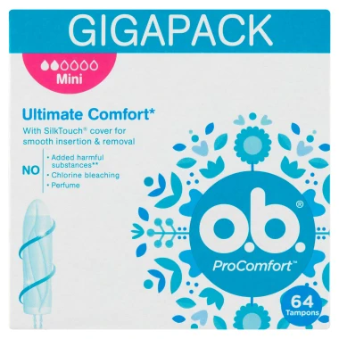 O.B. ProComfort Mini Tampony 64 ks