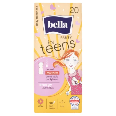 Bella For Teens Panty Energy ultratenké slipové vložky 20 ks