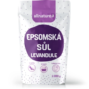 allnature Epsomská sůl s levandulí 1000g
