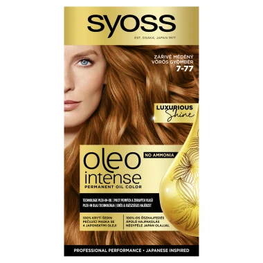Syoss Oleo Intense barva na vlasy Zářivě měděný 7-77