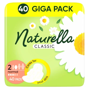 Naturella Classic Normal Hygienické vložky s křidélky, velikost 1, 40 ks