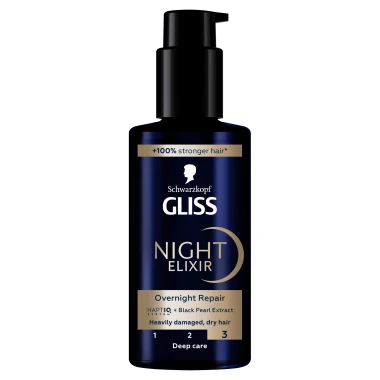 Schwarzkopf Gliss Night Elixir noční elixír na vlasy Overnight Repair 100ml