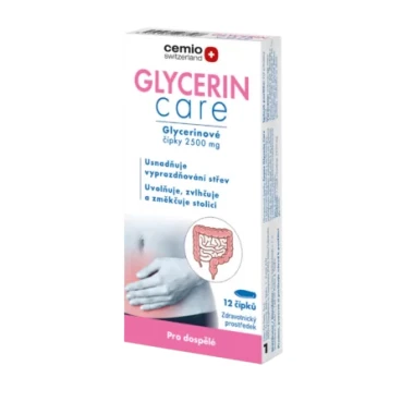 Cemio GLYCERIN care 2500 mg čípky 12 ks