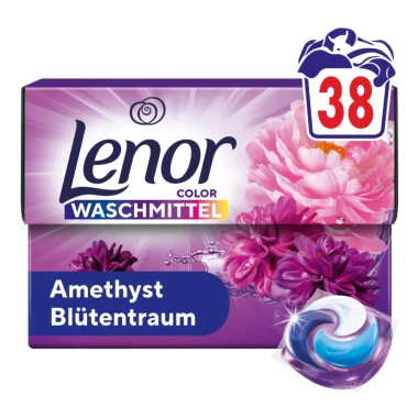 LENOR PODS® Amethyst Flower kapsle na praní na barevné prádlo 38 PD
