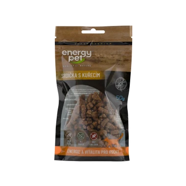 Energy Pet Pamlsky srdce s kuřecím 50 g