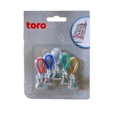 Toro Skřipce na utěrky   5 ks 5x1,5cm guma,kov assort