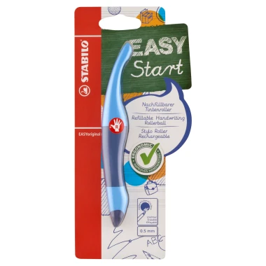 STABILO EASYoriginal modrý ergonomický roller pro praváky vč. bombičky s modrým zmizíkovatelným inkoustem