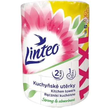 Linteo kuchyňské utěrky XXL 50m, 2vrstvé, 1 role