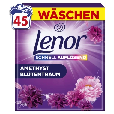 Lenor Amethyst Flower prací prášek na barevné prádlo 45 PD